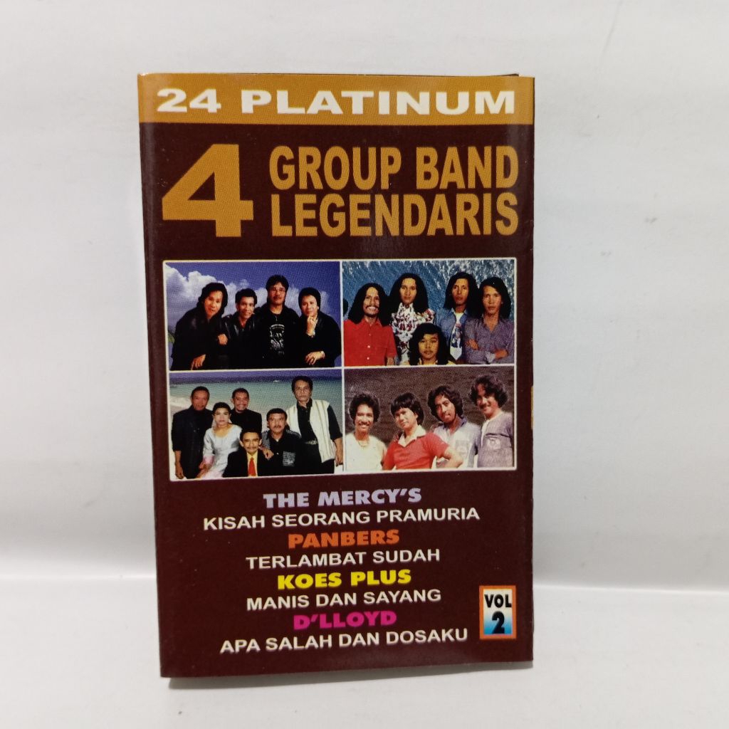 Kaset 24 Platinum 4 Group Band Legendaris - Koes Plus Panbers The Mercys D'lloyd