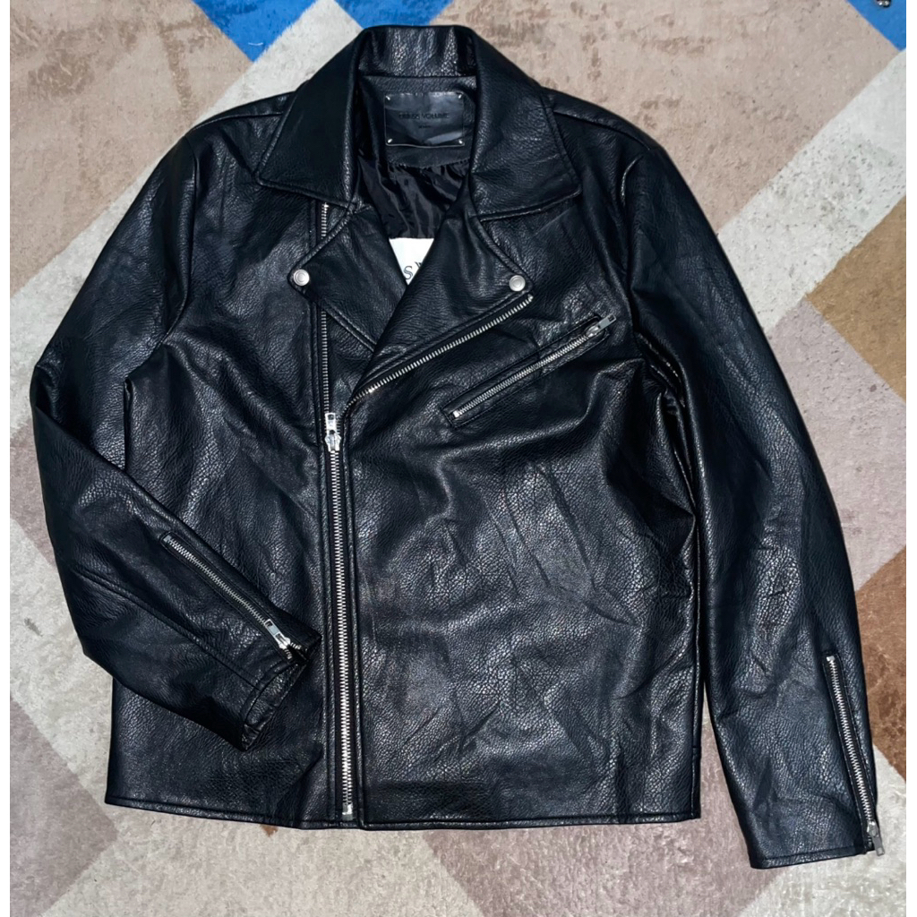 Ramones Faux Leather Jacket - DRESS VOLUME