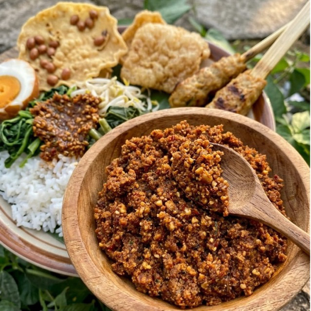 Sambel Pecel Khas Blitar , BUMBU PECEL , Sambel Kacang Pedas Manis Sambel Pecel Blitar
