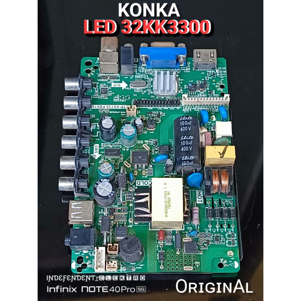 Mainboard Tv led konka LED32KK3300 LED 32KK3300   Mesin Tv led  Konka led32kk3300 led 32kk3300   Mes
