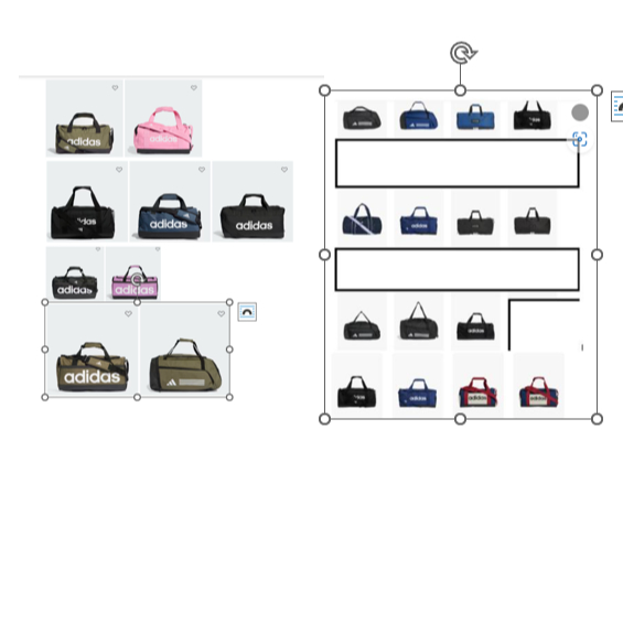 Adidas Duffel/Gym Bag [Linear Colorblock/Essentials 3-Stripes/4ATHLTS/Linear/Women's Yoga] [XS/S/M/L