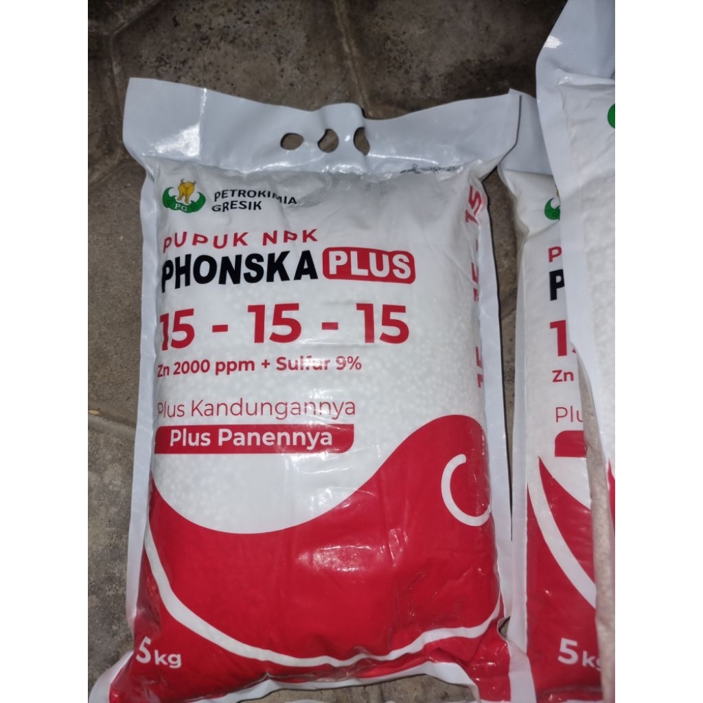 PUPUK PHONSKA PLUS NPK 15-15-15 KEMASAN 5 KG