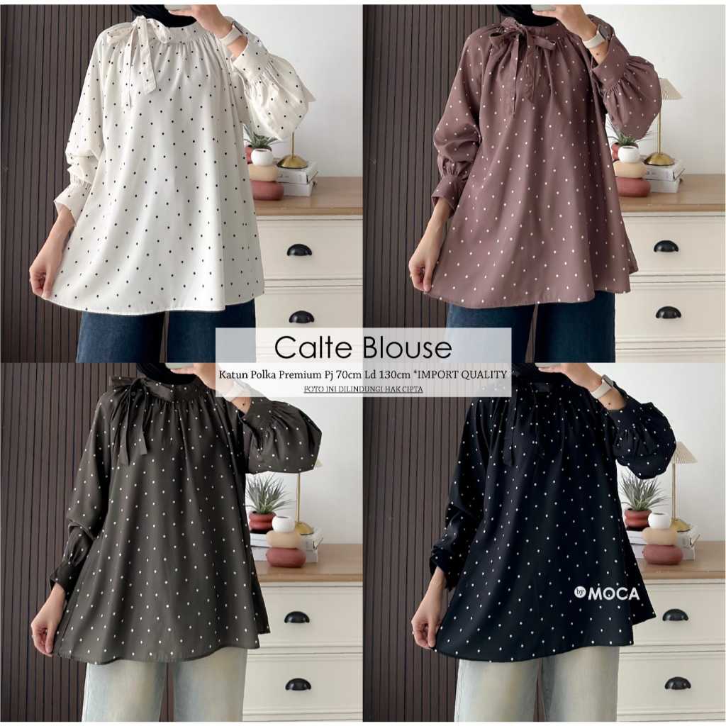 Pakaian Wanita CALTE BLOUSE Trend FASHION HQ From MoCa