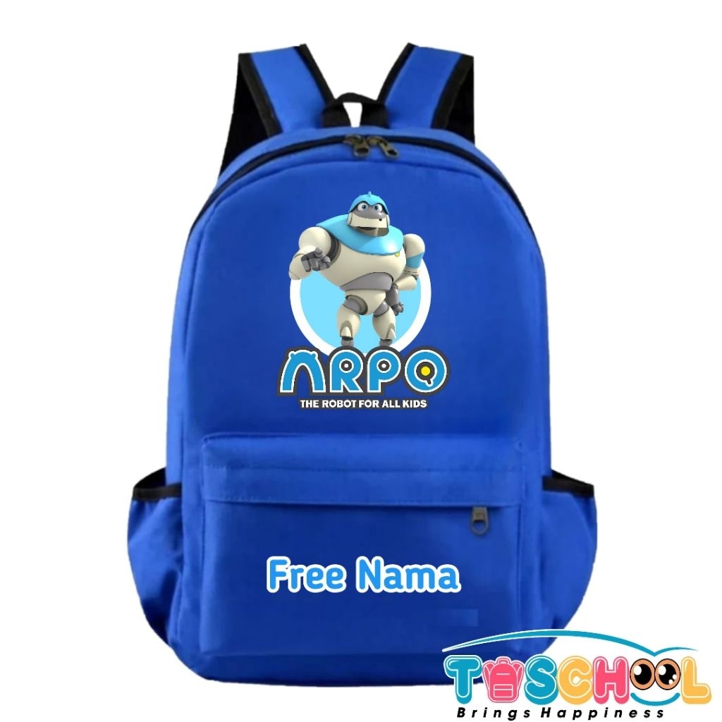 TAS RANSEL ANAK ARPO THE ROBOT FREE NAMA