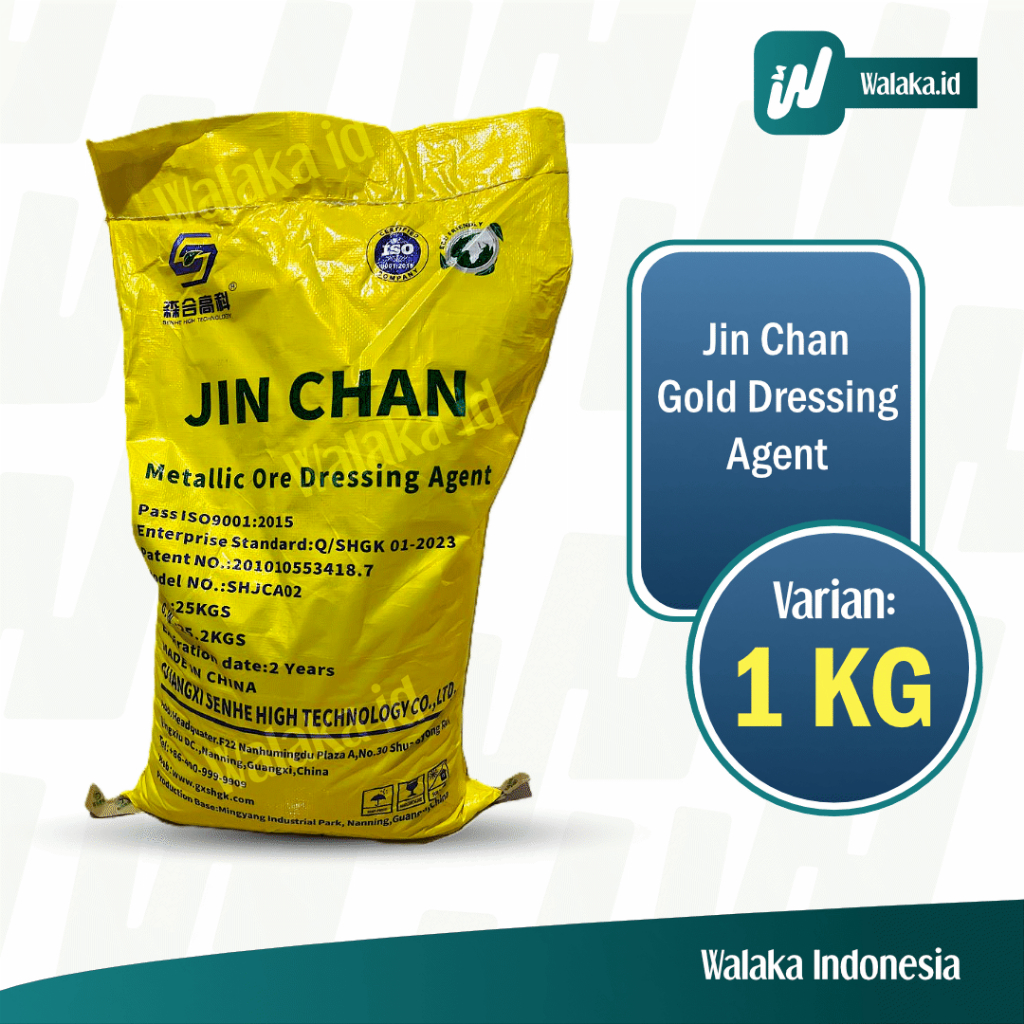 Jinchan Gold Dressing Agent 1KG Asli - Pelebur Emas Pengolah Ekstraksi Tambang