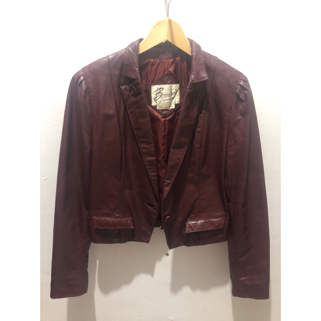 Jaket kulit asli leather jacket