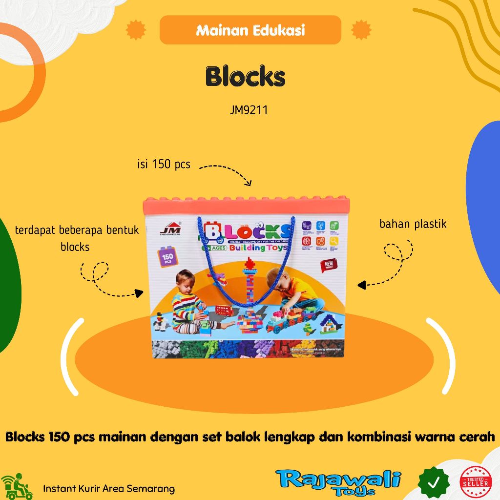 MAINAN BLOCKS JM92011 / MAINAN EDUKASI ANAK / TOKO MAINAN RAJAWALI GAJAHMADA