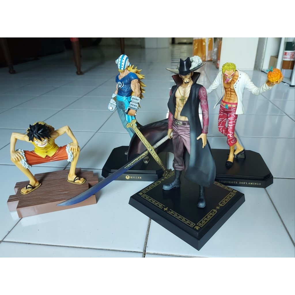 Ichiban kuji luffy,killer,doflamingo,mihawk