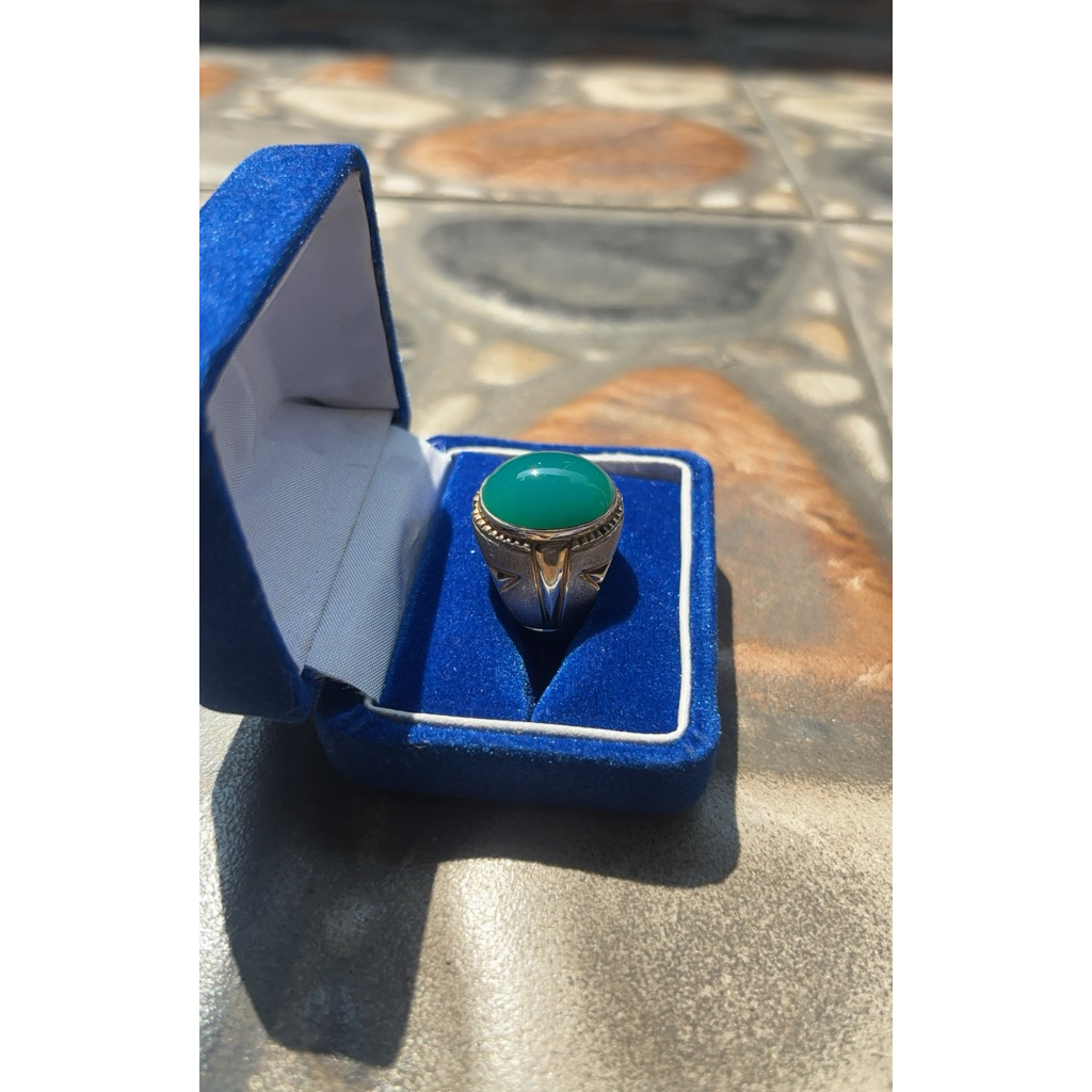 Batu bacan Ring Perak