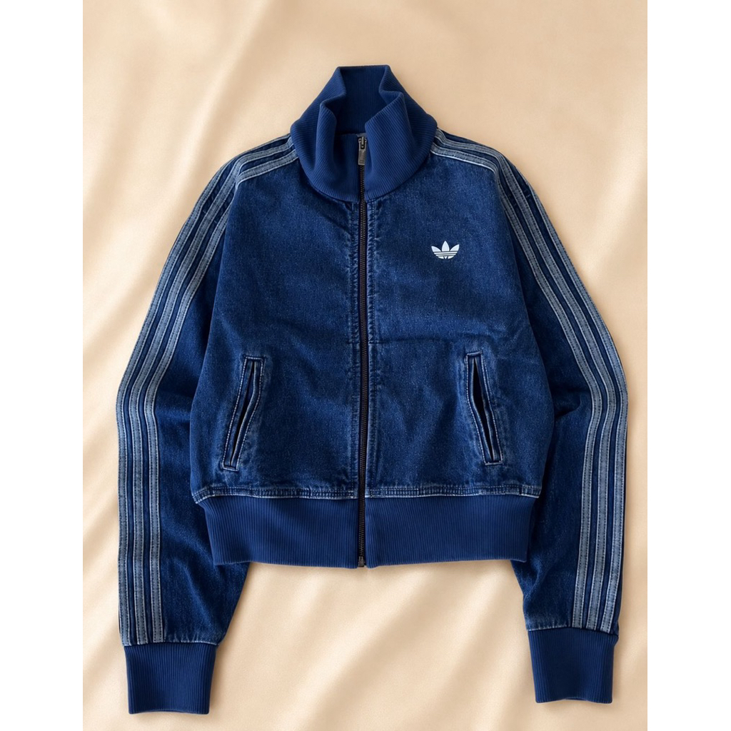 ADDS TRACK TOP DENIM FIREBIRD ADICOLOR