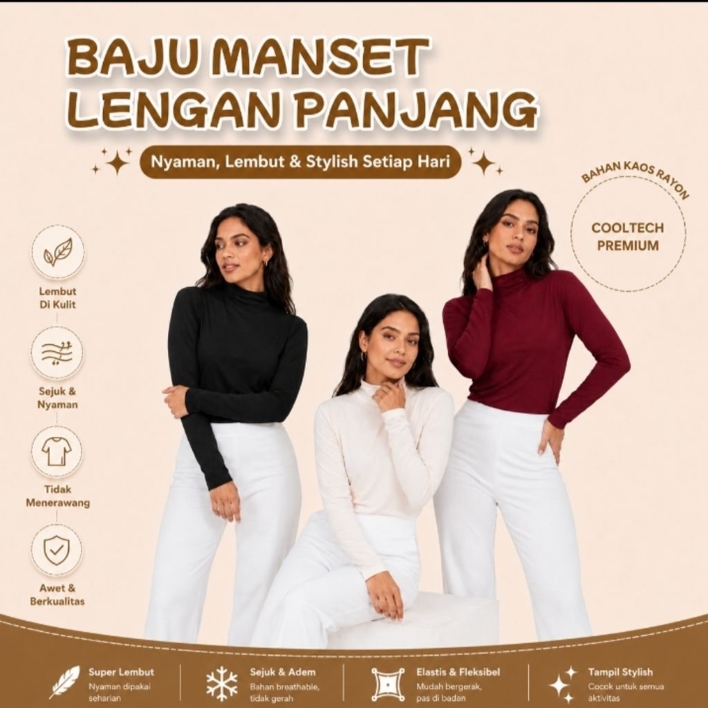 Dazen Baju Manset Lengan Panjang