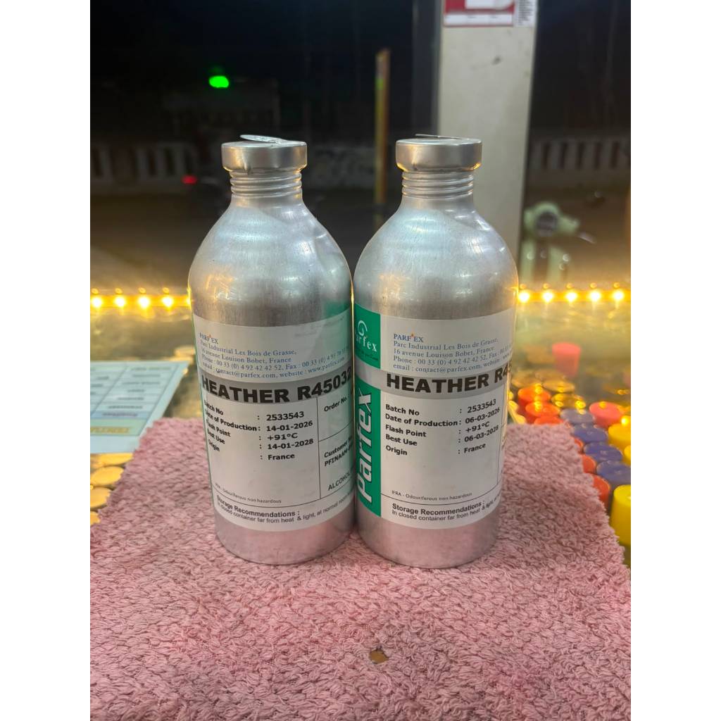 HEATHER 1KG/SEGEL PARFEX ( bibit parfume murni kemasan botol kaleng 1kg segel parfex original)