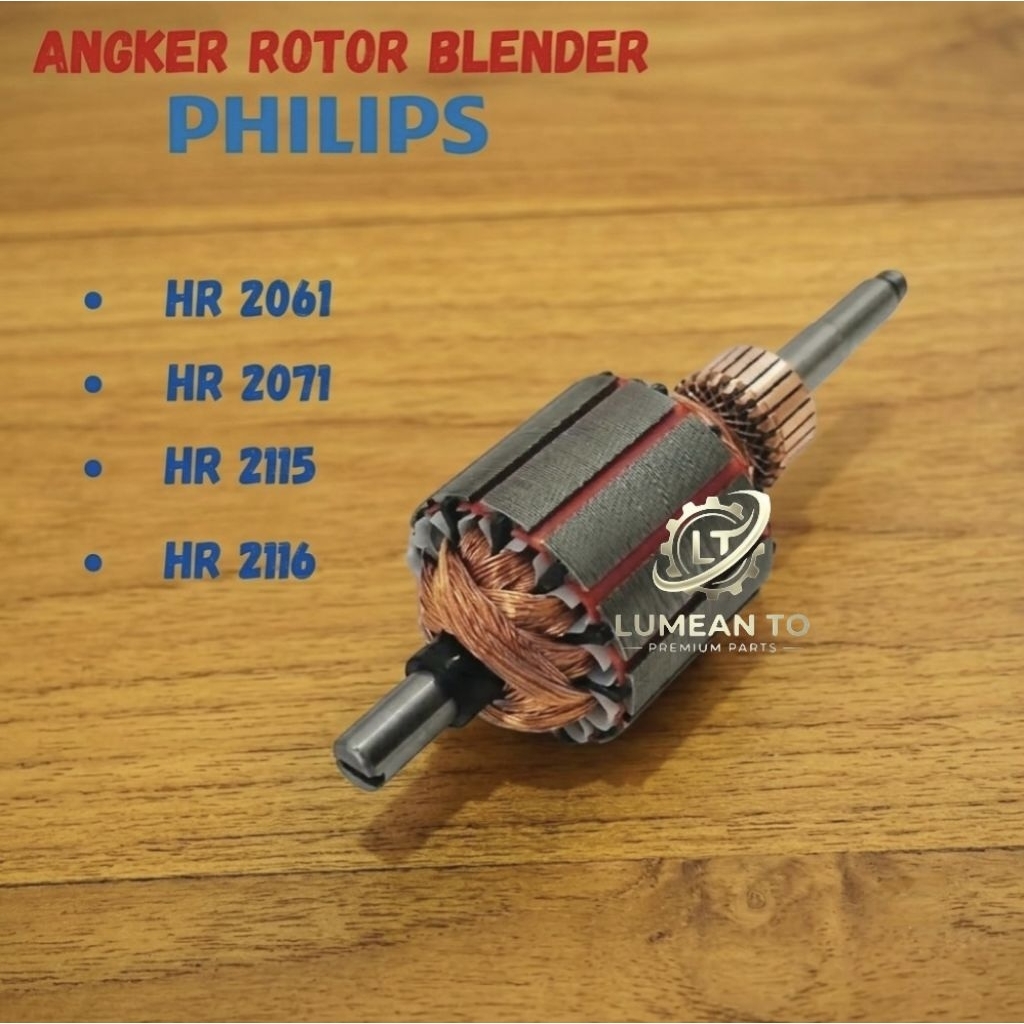 ANGKER / ROTOR DINAMO BLENDER PHILIPS HR 2115 2116 2061 2071