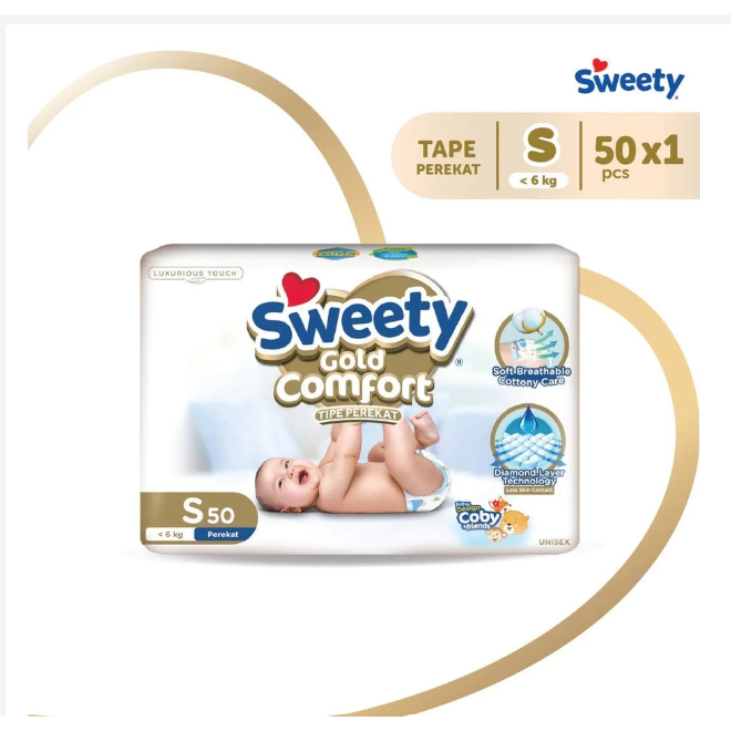 PROMO CUCI GUDANG SWEETY GOLD S50 PEREKAT / POPOK SWEETY GOLD S50 / PEMPES SWEETY GOLD PEREKAT S50