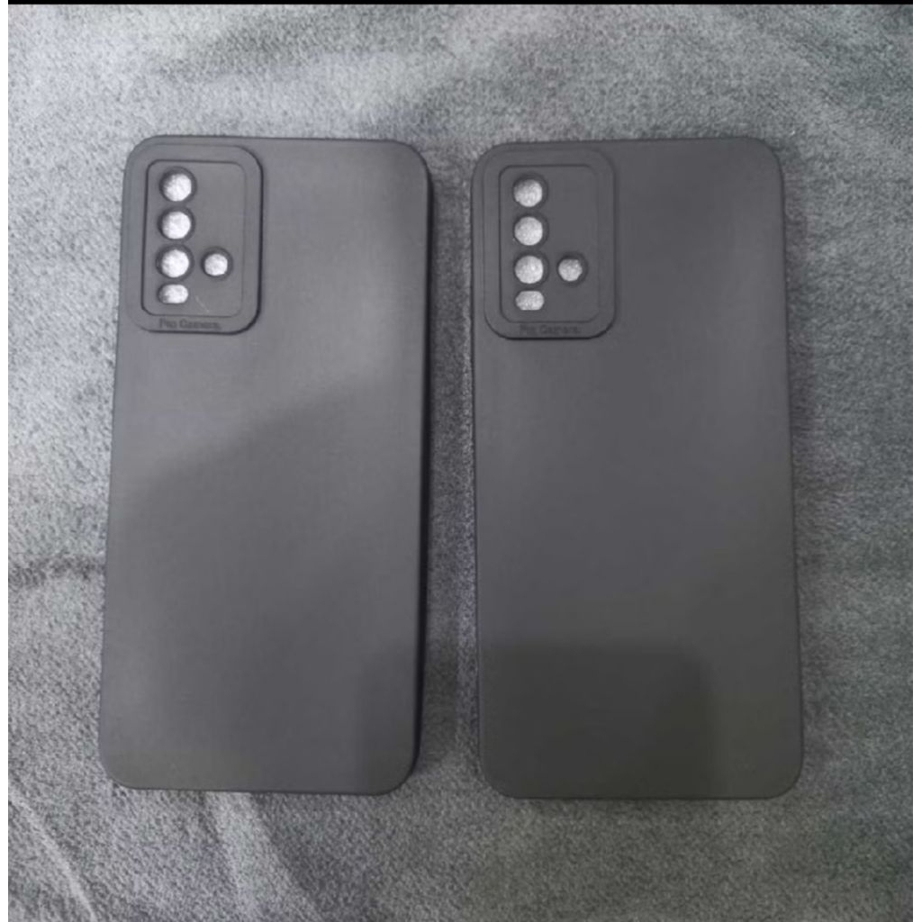 [ COY JAYA ACC ] Black Matte Case Redmi 9C dan Redmi 9T Softcase Hitam Polos Liquid Silicone Pro Cam