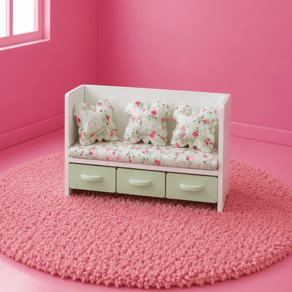Furniture Barbie Koleksi Sofa Santai | Mainan dan Kado Anak Miniatur Barbie Handmade Custom