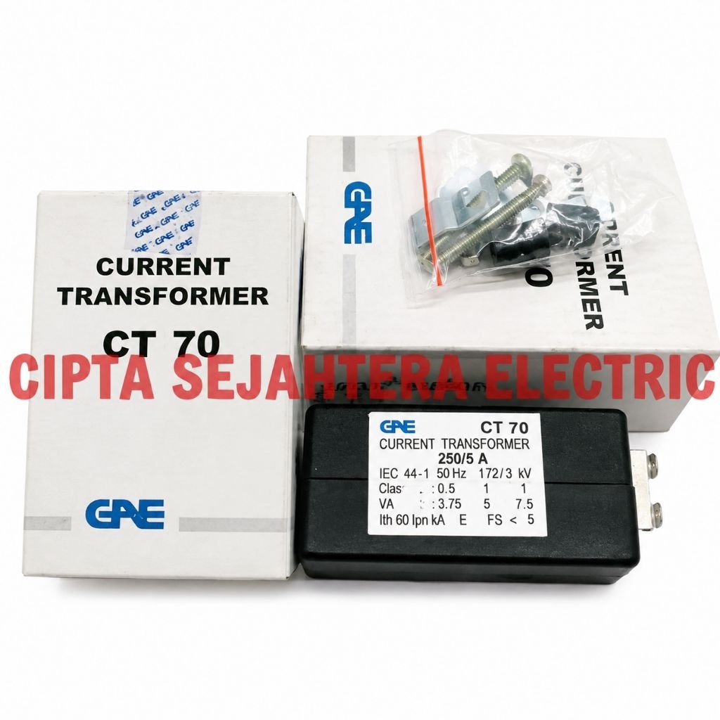 CURRENT TRANSFORMER CT 70
250/5A GAE