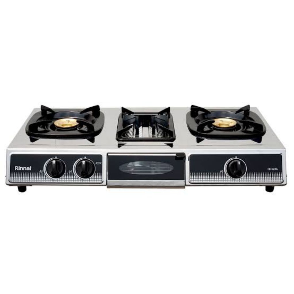 Kompor Rinnai dengan grill / pemanggang RI-524E RI 524 E RI524E