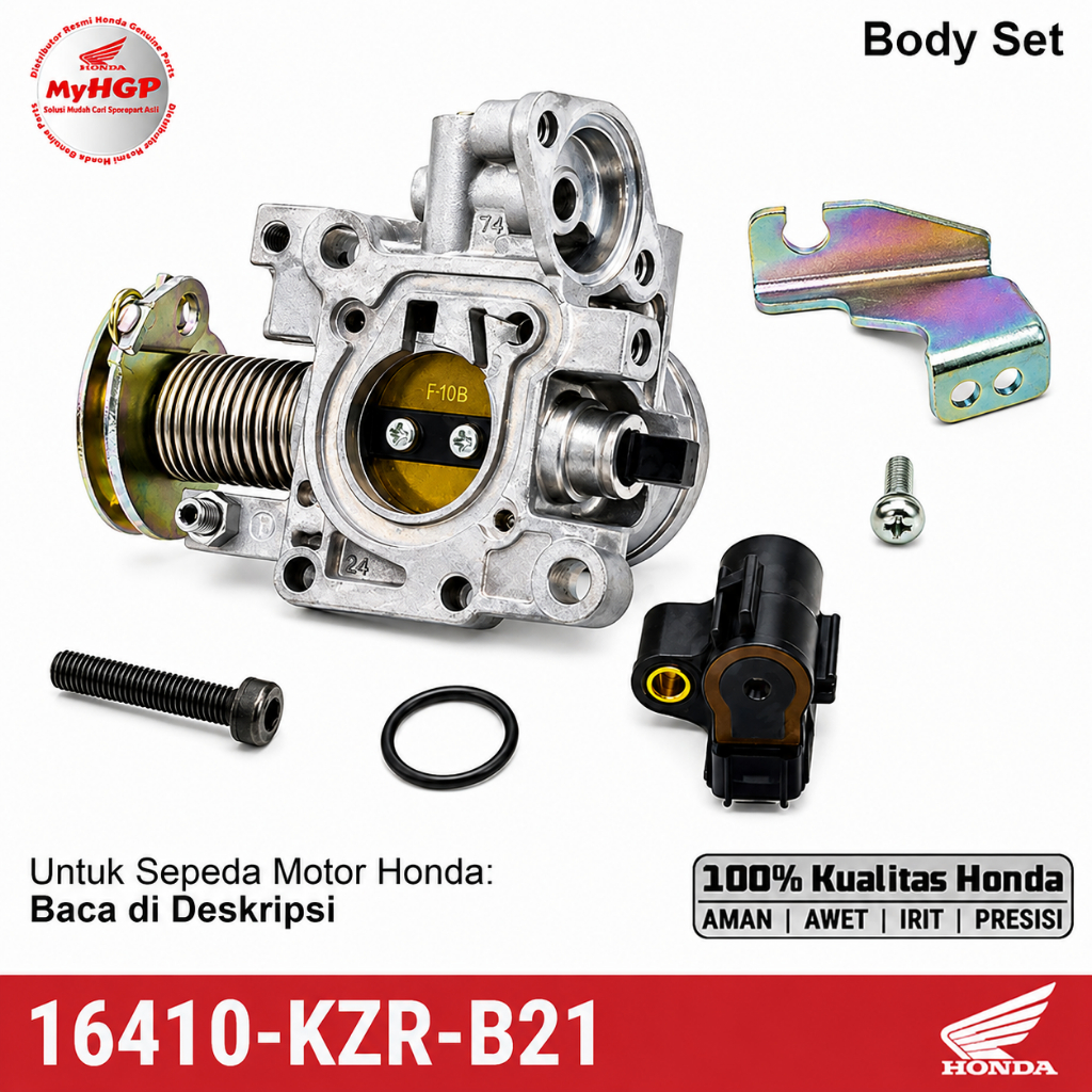 16410KZRB21 Throttle Body Set Body Set + TPS Honda Vario 125 Old 2014 Non / ISS Bohlam Halogen CBS S