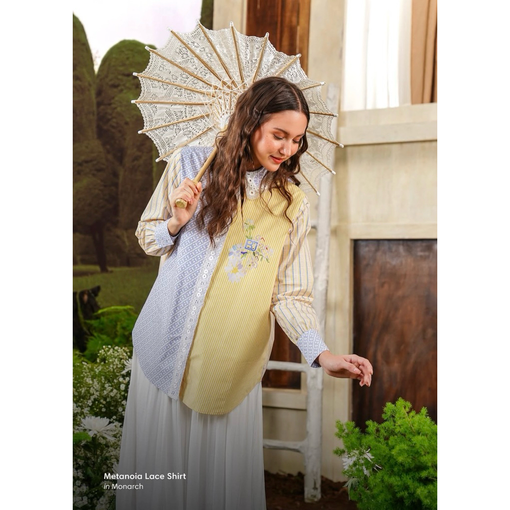 READY NEW - benang jarum - metanoia / monogram scarf / mavi puffy shirt / sweat pea outer / polo yuz