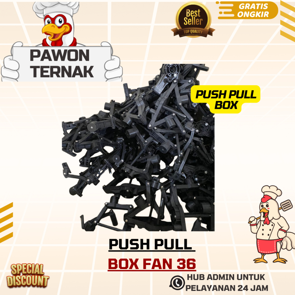 PUSHPULL BOX FAN 36 INCHI