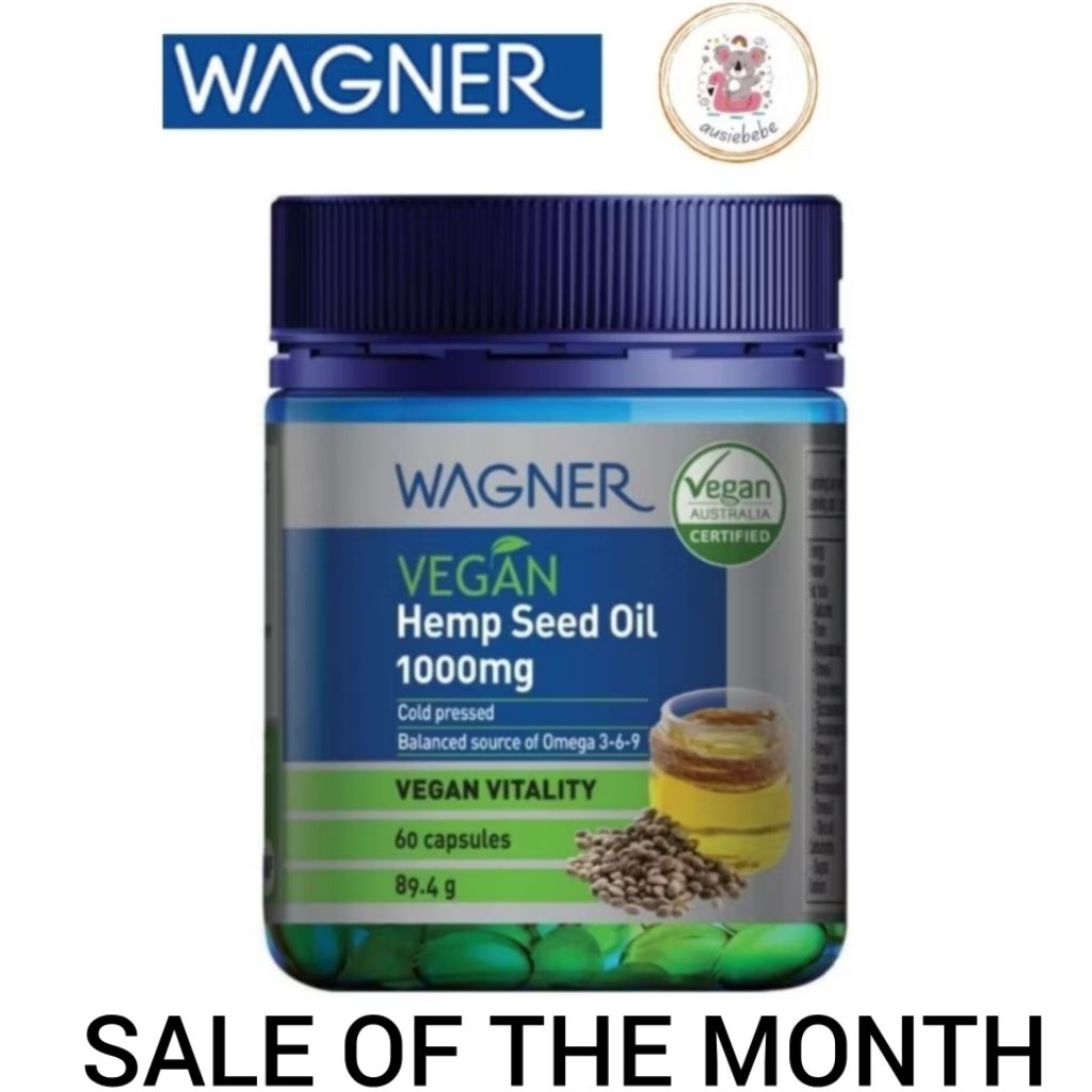 Wagner Vegan Hemp Seed Oil 1,000mg 60 Capsules