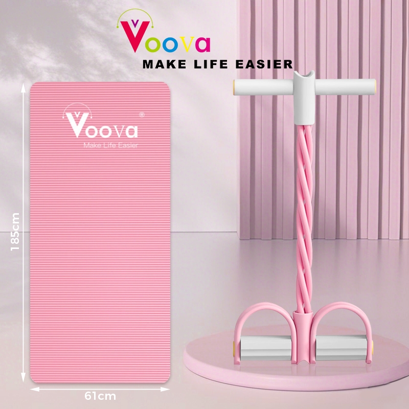 VOOVA Set Alat Olahraga/ Set Yoga/ Matras dan Tummy Trimmer/ Matras Yoga + Tummy Trimmer / Set Olahr