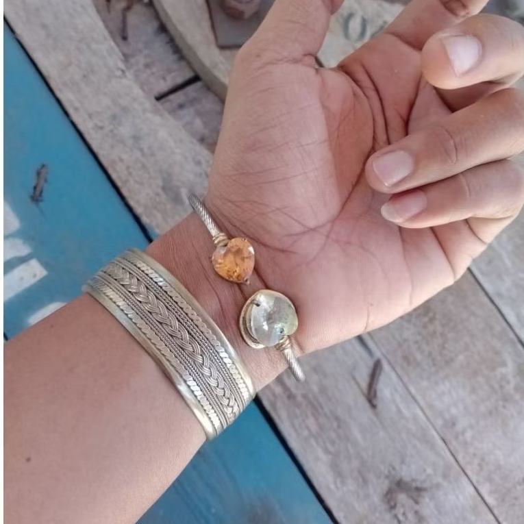 Gelang jadul vintage etnik lawas 2pcs