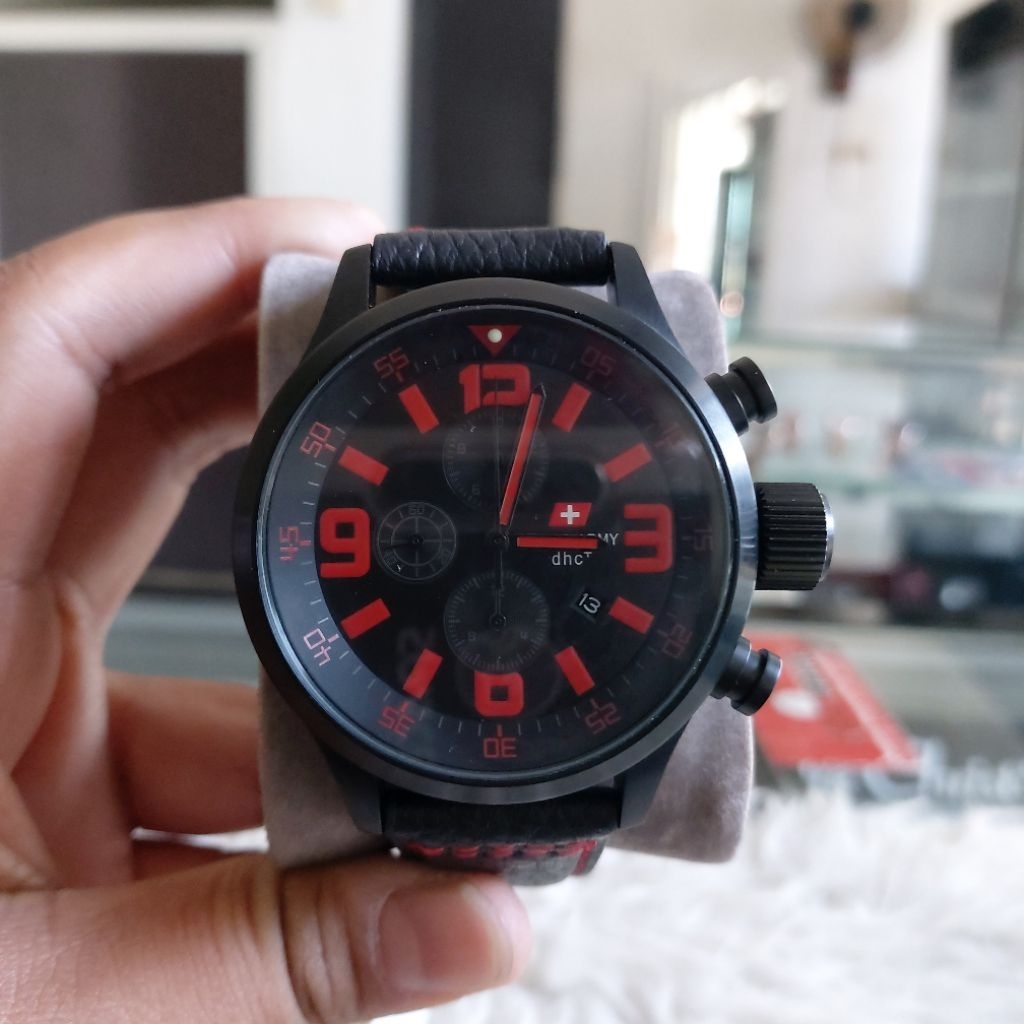 JAM TANGAN PRIA SWIS ARMY SA2087MB KULIT