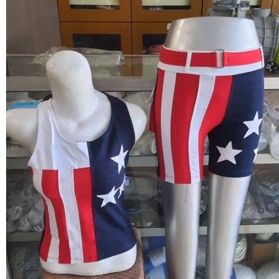 Baju senam wanita aerobic satu stell harga pengiriman keluar wilayah batam.
