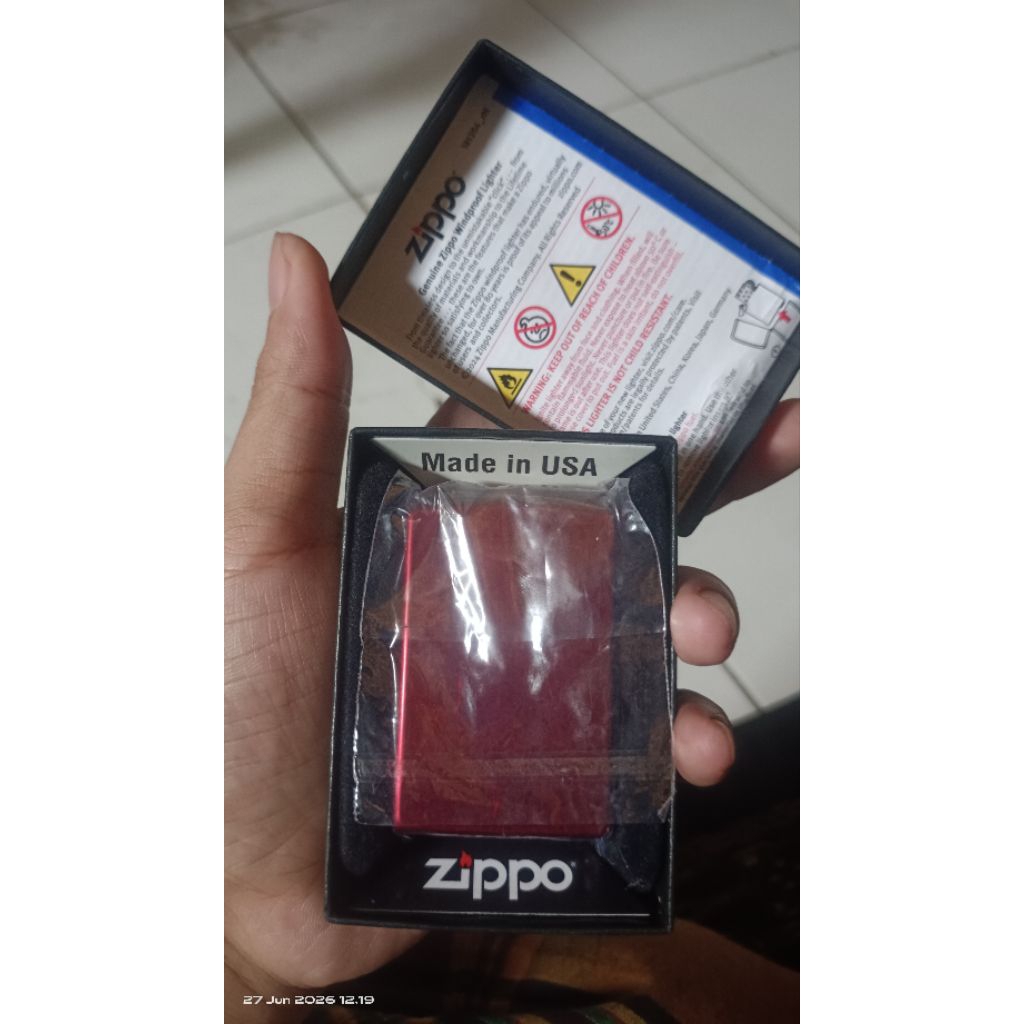 zippo apple red candy