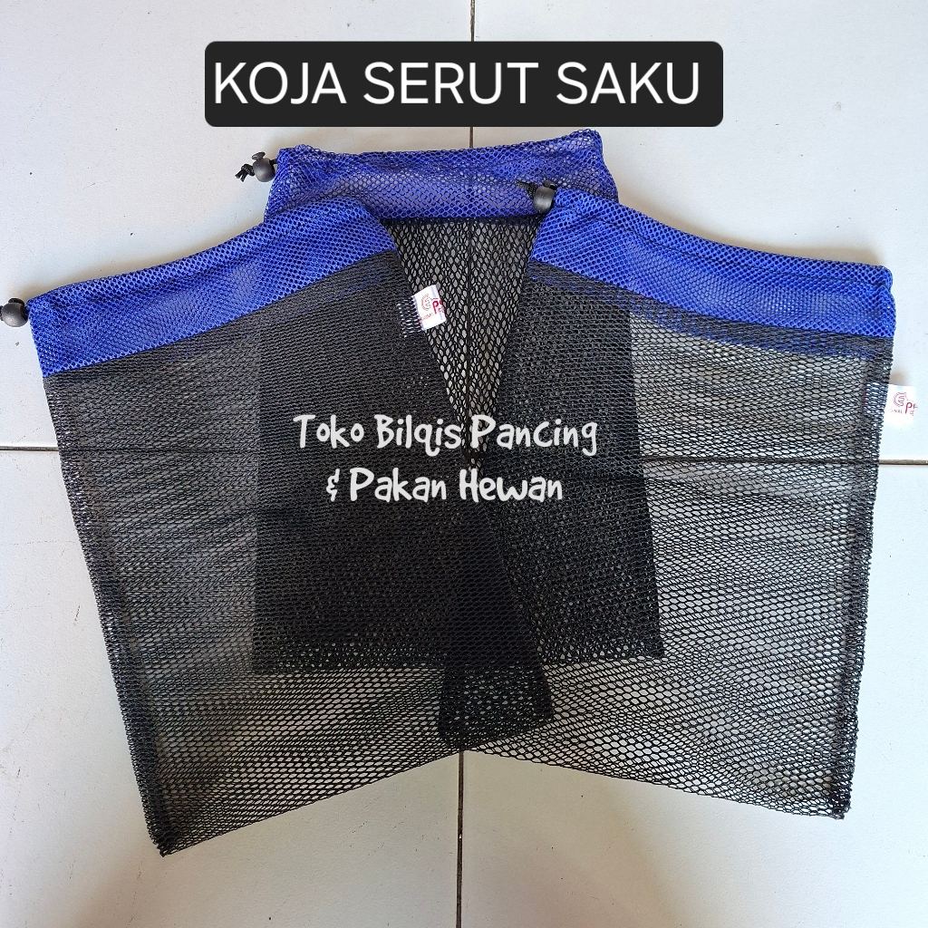 [KOJA / KERUMBU] Koja Serut Saku Premium Berbagai Ukuran | Kantong Jaring Penampung Ikan Hidup | Coc