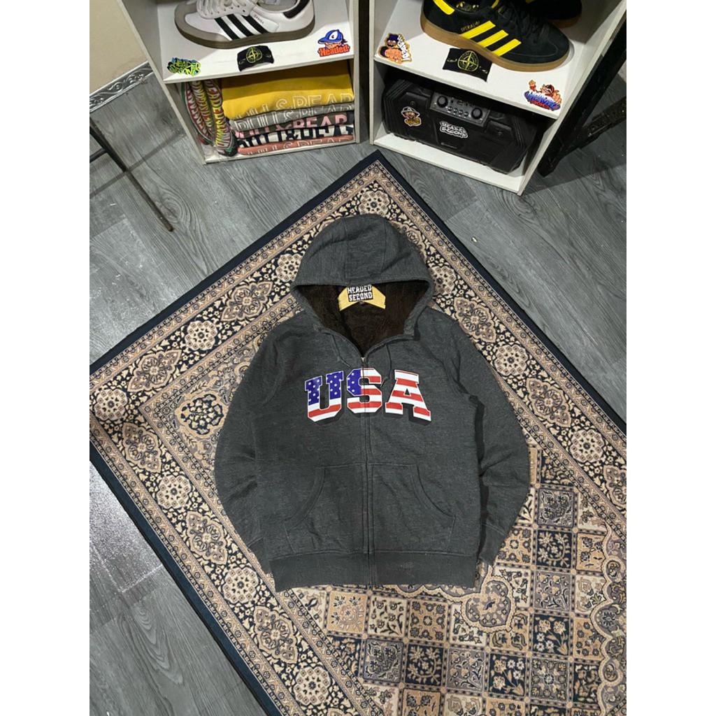 ziper hodie usa sherpa STM original