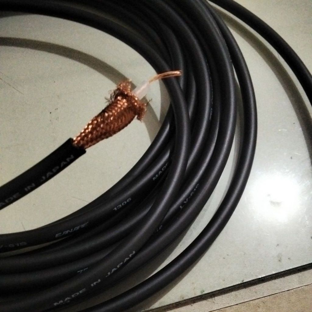 Original Kabel Canare LV-61S Coaxial Cable 75 ohm harga meteran
