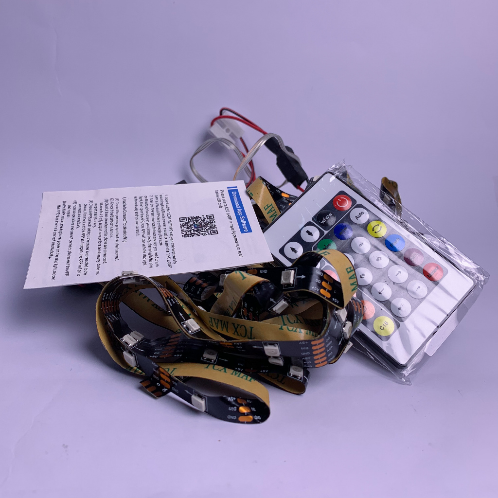 Lampu Layang-Layang LED Firework RGB Baterai Cas & Sensor Cahaya