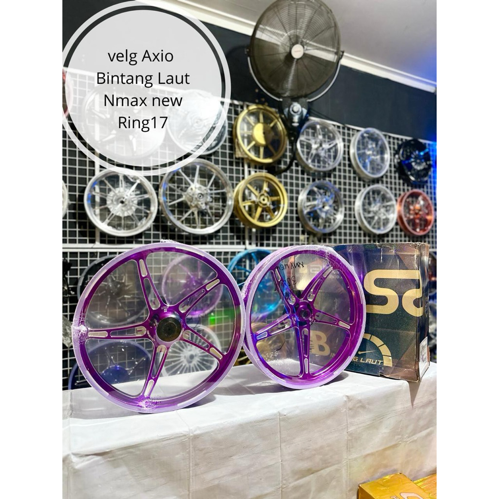 Velg Racing Axio Bintang Laut Nmax New Ring 17 160/185 -satriamodifikasipekanbaru-
