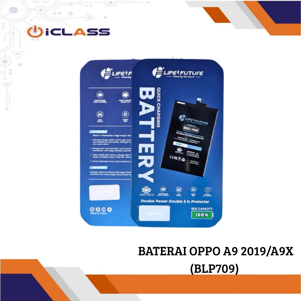 BATRAI BATERAI BATTERY LIFE FUTURE BLP709 FOR OPPO A9 2021/A9X