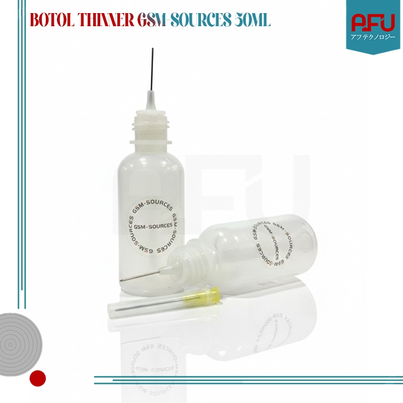 Botol Thinner GSM-SOURCES 50ml Plastik