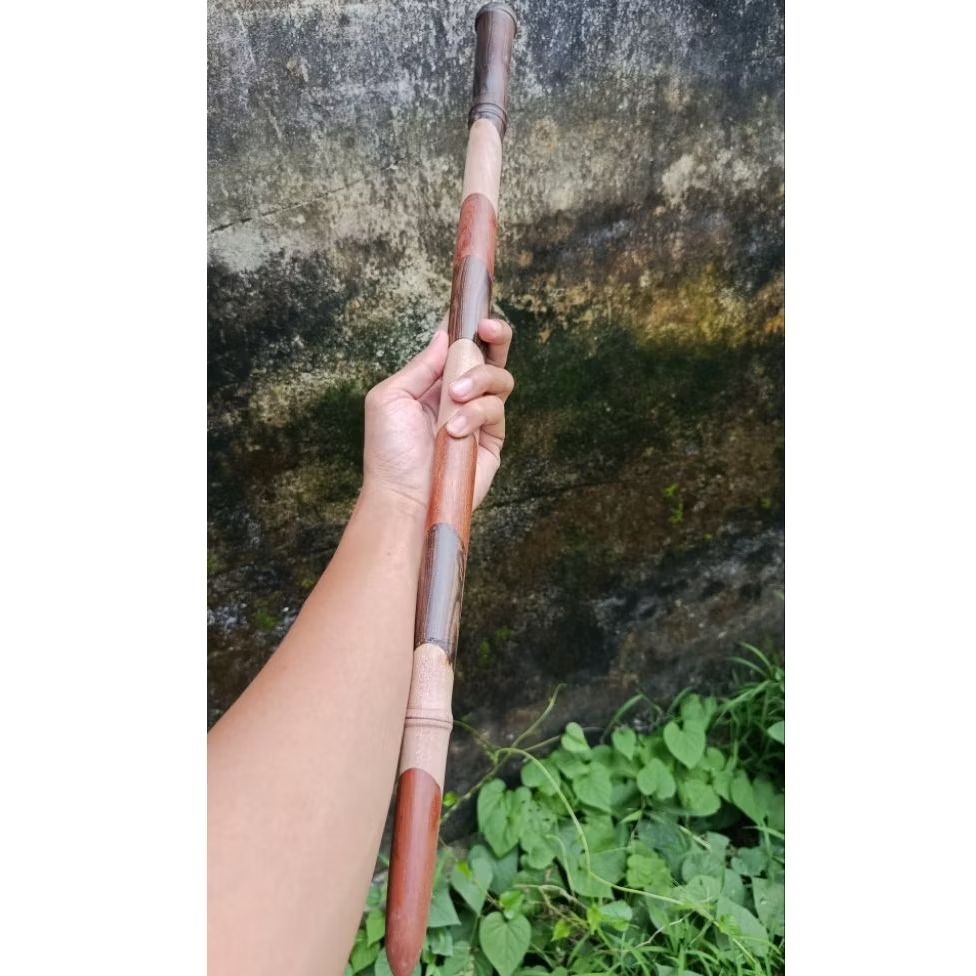 Tongkat kayu / tongkat komando / tongkat jalan / tongkat komando kombinasi kayu bertuah