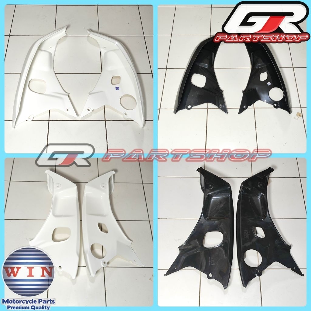 SAYAP LUAR GRAND ASTREA WARNA PUTIH HITAM MERK WIN TEBENG LEGSHIL LEGSIL LEGSHIELD LUAR GREN GREND S