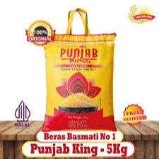 [METTA] pekanbaru/Beras Punjab King Extralong Basmati 5kg Bersih Renyah Untuk Masakan Harian