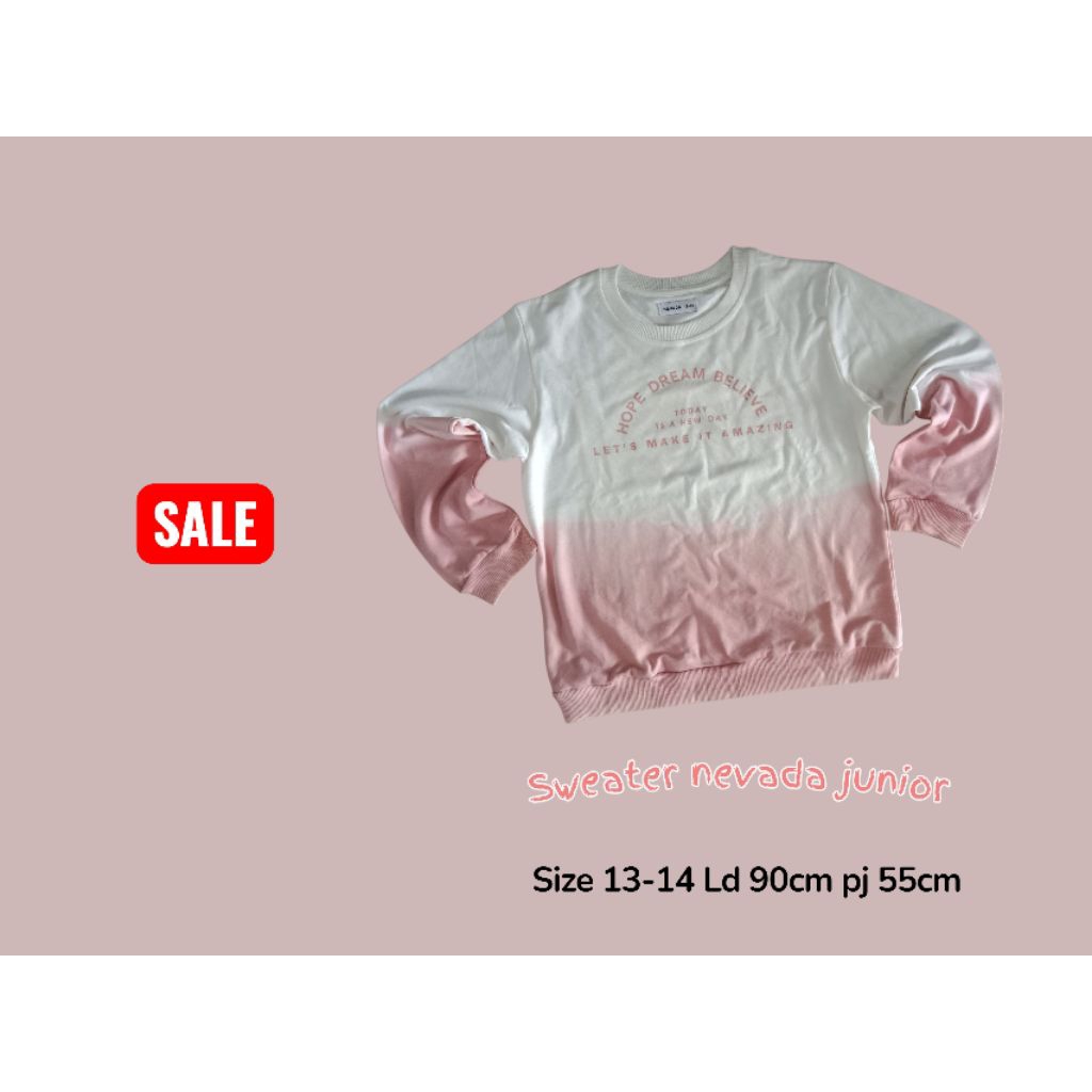 SALE sweater anak perempuan nevada / sweater nevada / sweater anak remaja