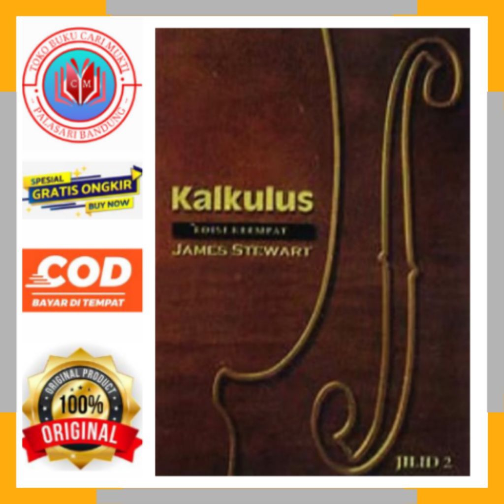 ERLANGGA BUKU KALKULUS JAMES STEWART JILID 2 EDISI 4 BUKU ORIGINAL