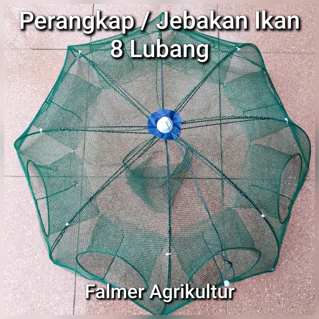 JARING JEBAKAN PERANGKAP UDANG IKAN KEPITING MODEL PAYUNG 8 LUBANG PAYUNG BUBU JARING