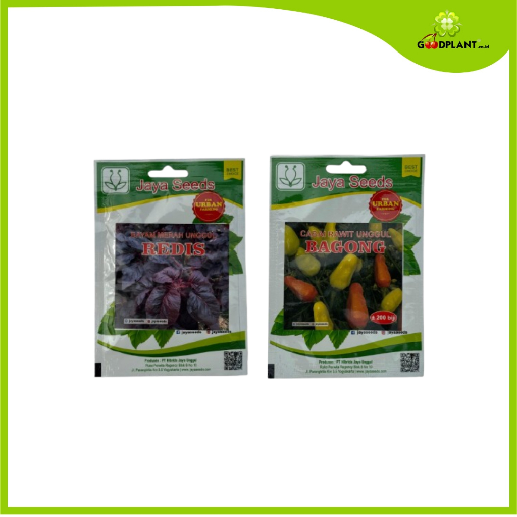 Benih Jaya Seed Bayam Merah Redis, Cabai Rawit Bagong