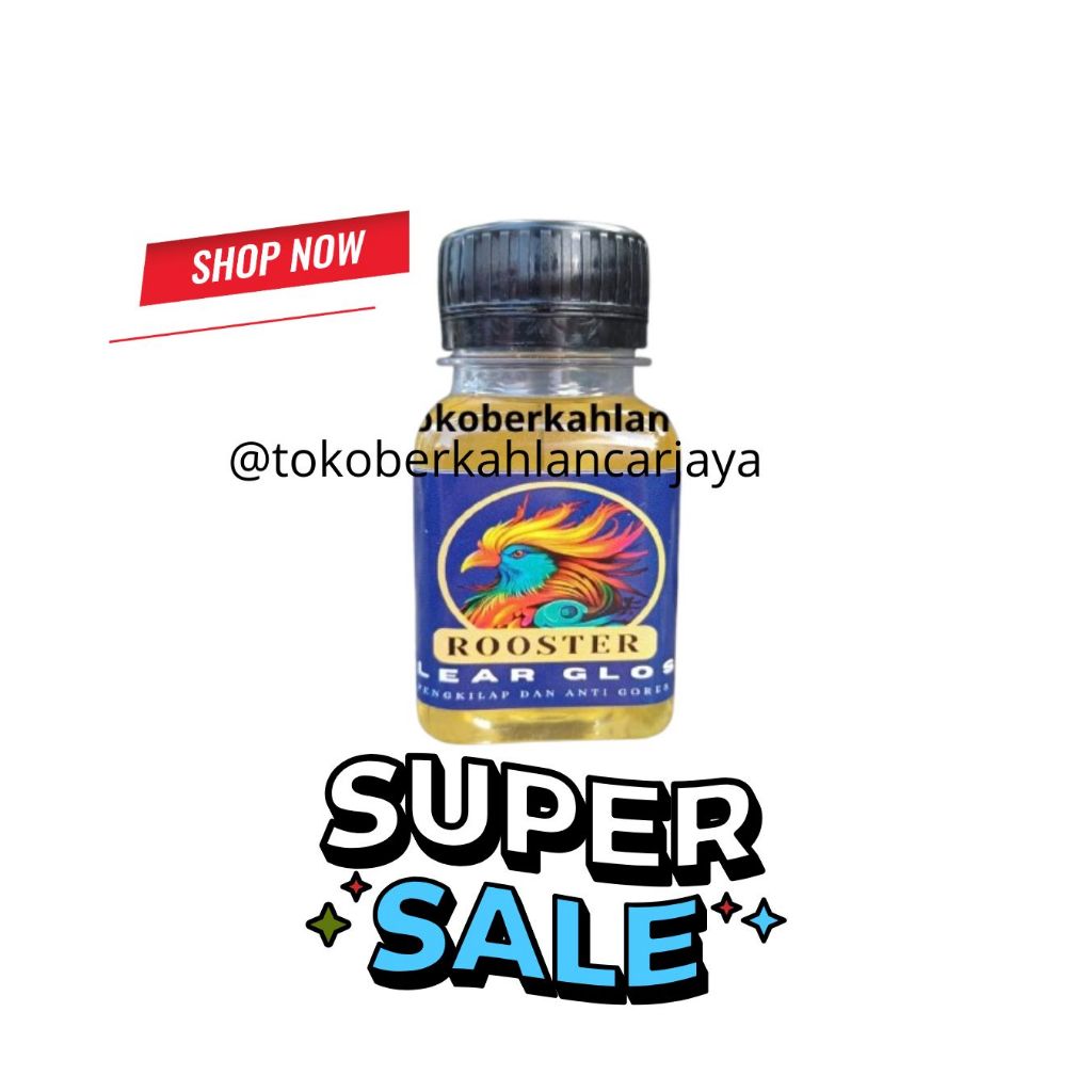 (OLES) 50 ML CLEAR GLOSS PELAPIS CAT ANTI GORES DAN MENAMBAH GLOSSY MOBIL / MOTOR