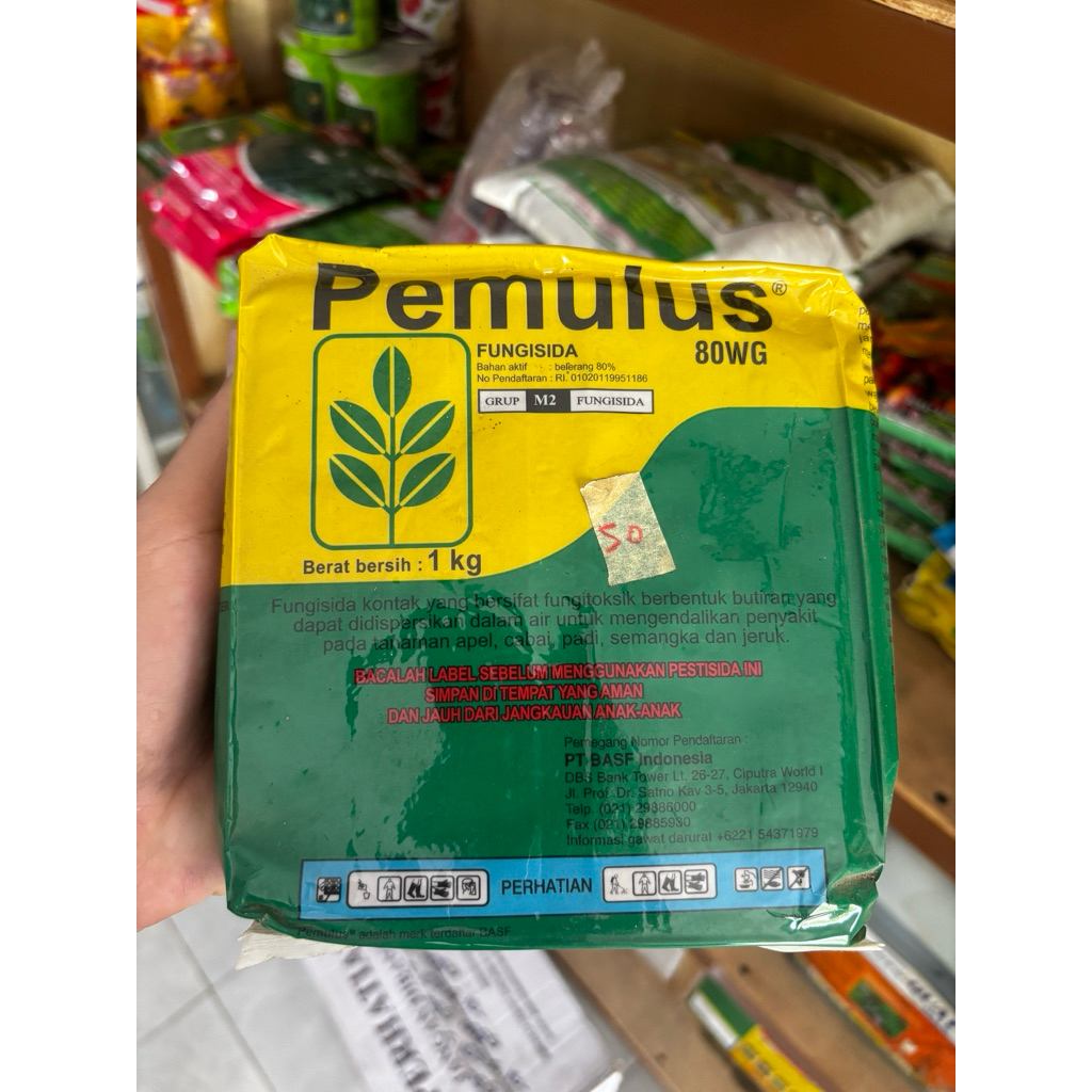 Fungisida Pemulus 80 WG 1 Kg - Kontrol Jamur & Tungau, Fungistatik, Bahan Aktif Belerang