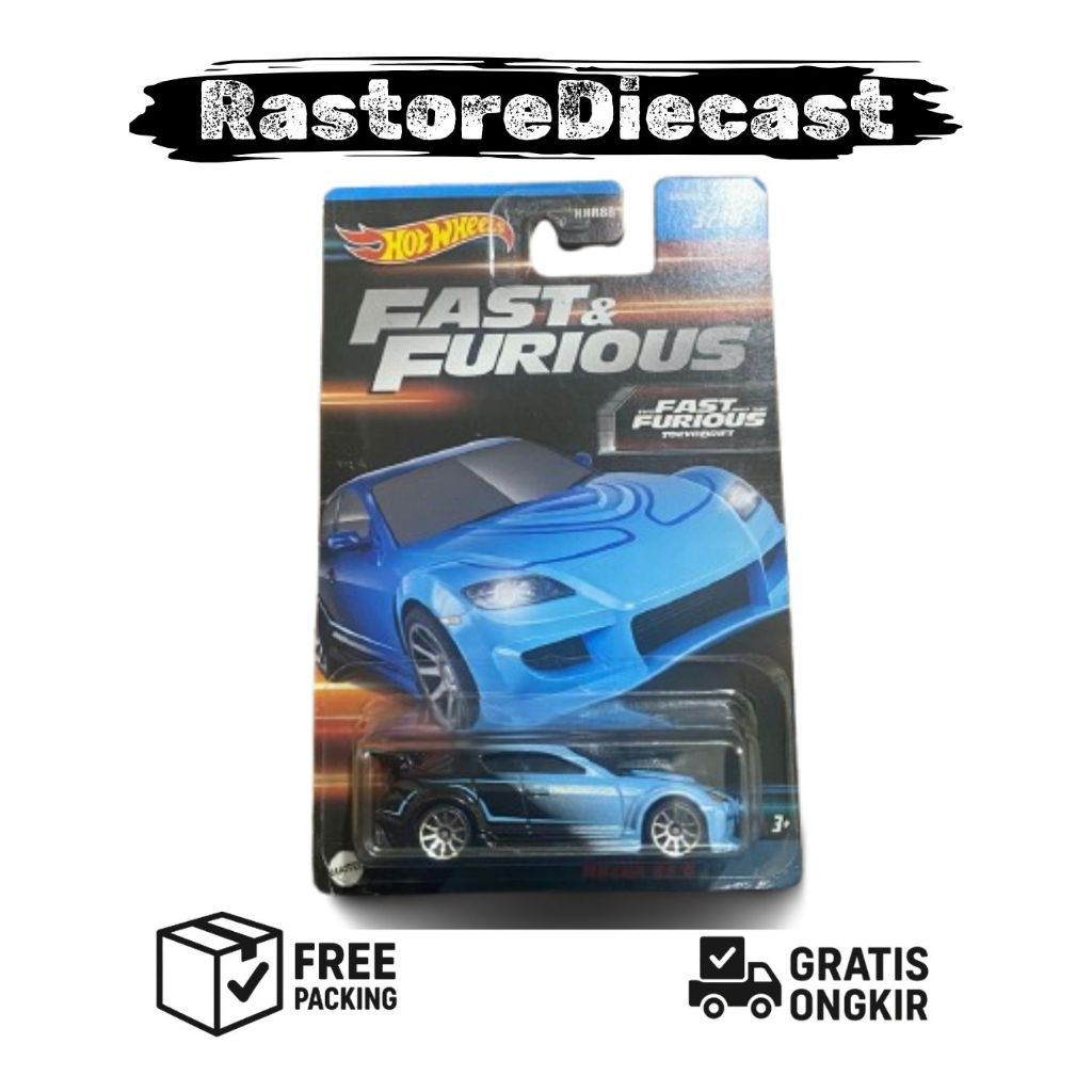 Hotwheels Fast and Furious Mazda Rx8