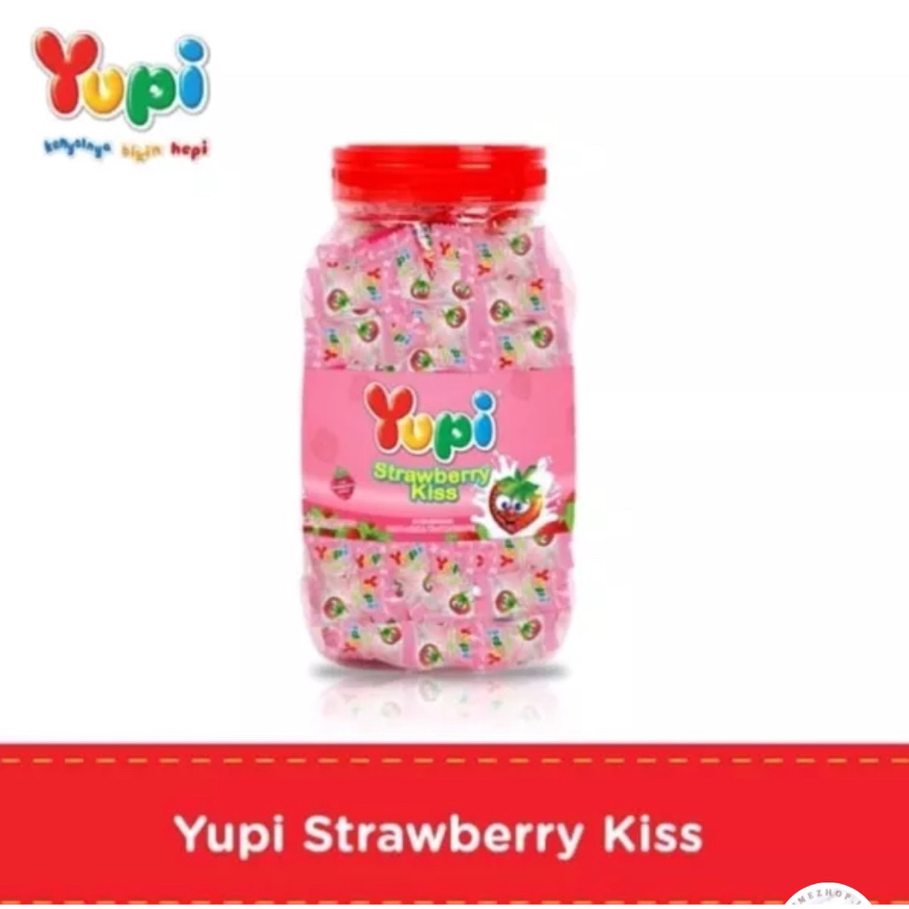 YUPI STRAWBERRY KISS TOPLES / JAR