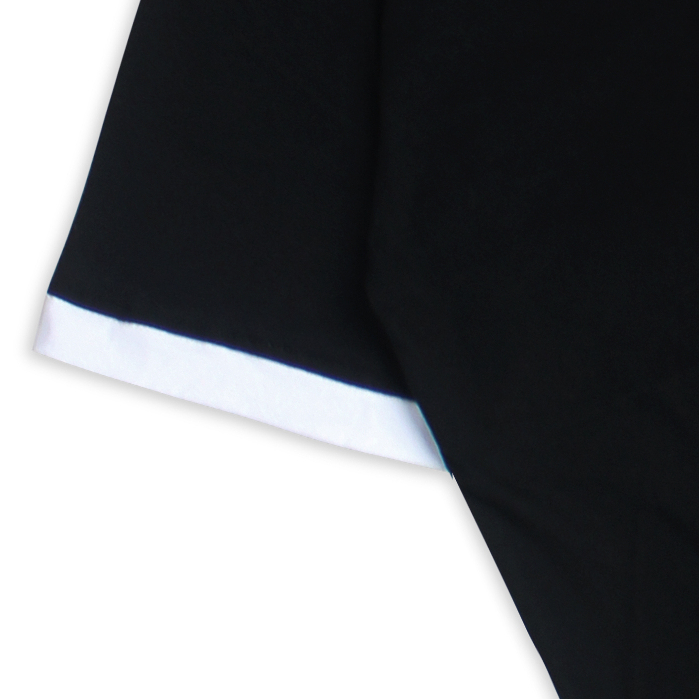 Troy Company Wangky Polo Shirt Black White Starlift - Kaos Polo Pria Hitam Putih WKD 3562